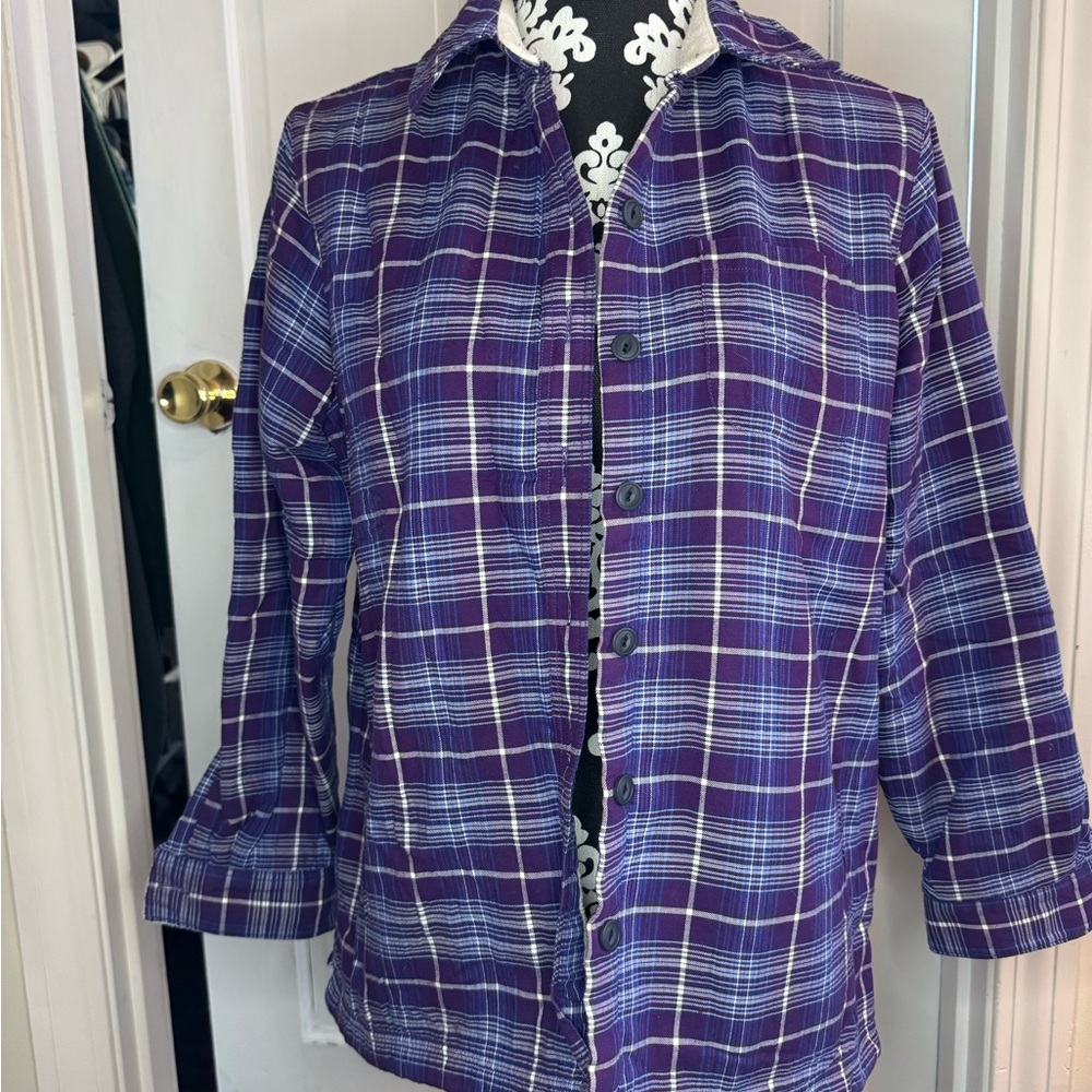 L.L. Bean fleece lined flannel shirt